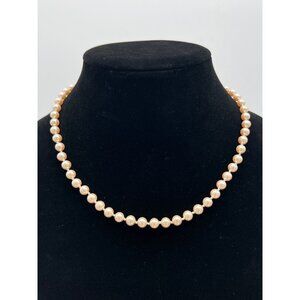 Monet 18" Faux Pearl Necklace With Gold-Tone Clasp Elegant Jewelry Classic Desig